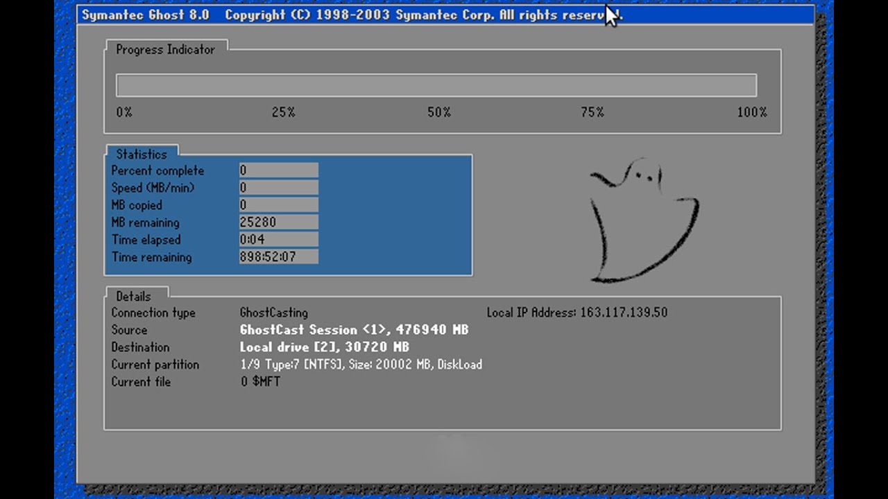 ghost boot storage network