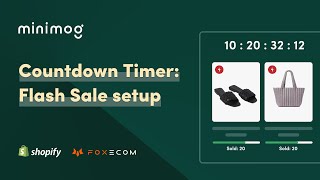 How to Set up a Flash Sale Countdown Timer for your Shopify store | FoxKit app Shopify tutorial screenshot 2