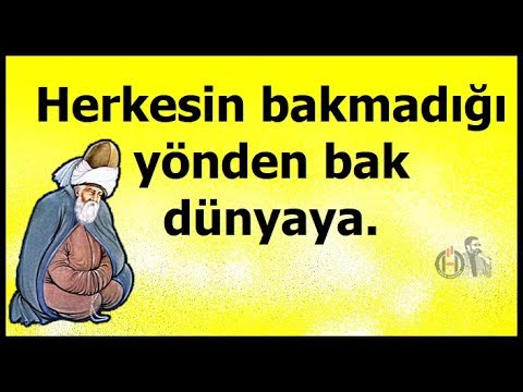 Mevlana Sözleri ✔ Ne mutlu o kimseye ki, Kendi ayıbını görür ✔ İlaç Gibi Sözler...!!!