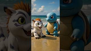 DIGIPOKÉ FUSION｜Squirtle × Gomamon Realized#digipoke #digimon #pokemon #數碼寶貝 #寶可夢 #realistic #anime