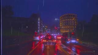 ☔️ Night Drive through Shibuya 💤 Lofi Rainy Vibes for Sleep, Study, Work