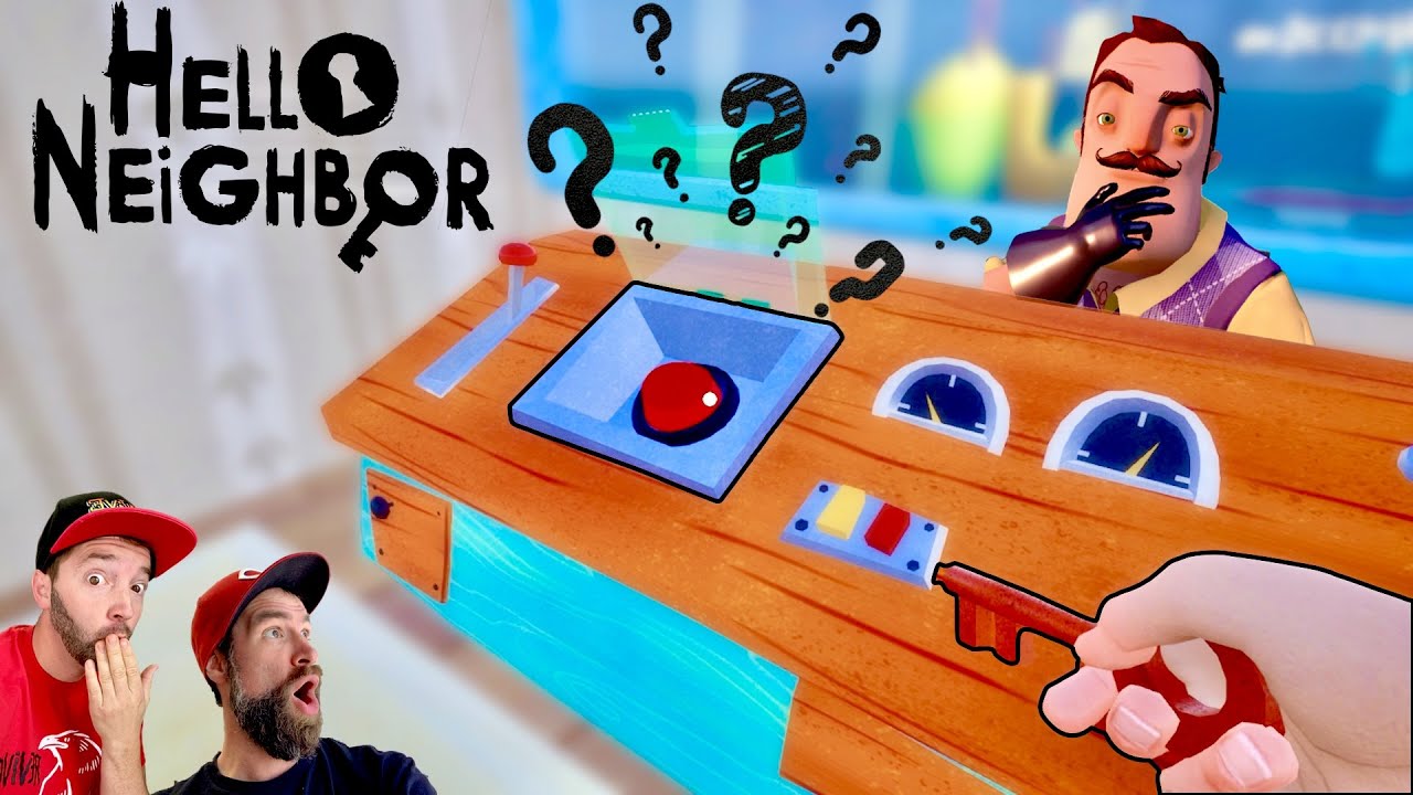 Hello Neighbor Button DO NOT PRESS THE BUTTON! / Creepy Hello Neighbor Is Back! - YouTube
