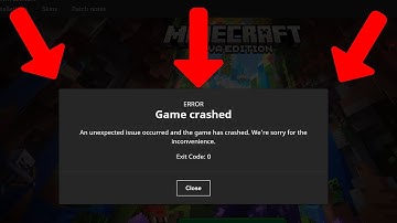 Fix minecraft game crashed exit code 0 error an unexpected issue occurred and the game has crashed