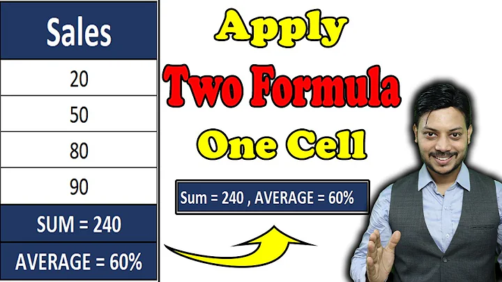 Multiple formula in Single Cell | apply multiple formulas one cell excel  | Excel tips and tricks