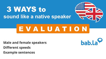 EVALUATION pronunciation | Improve your language with bab.la