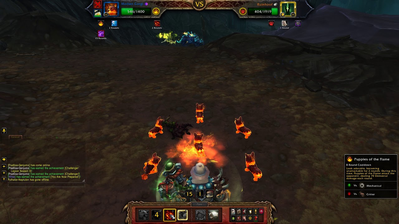 How to beat Ruinhoof with Elemental Pets 2 pets - world of warcraft