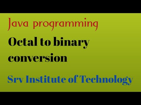 Program for Octal To Binary Conversion | Octal to Binary Conversion (Hindi)