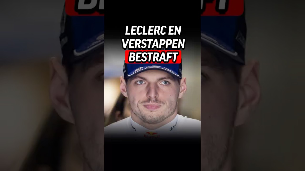 Max Verstappen en Charles Leclerc bestraft door de FIA #f1 #f1news #formula1
