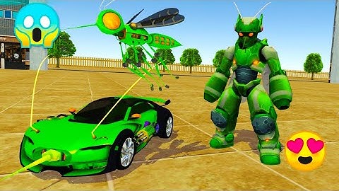 Mosquito Robot Super Car Transformation Game