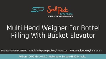 Multi Head Weigher For Bottel Filling With Bucket Elevator : SealPack Engineers