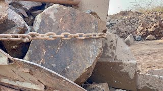 BIG ROCK 🪨 Crusher Machine - FULL Powerfull Process A Giant in Action-Big Rock Crushing