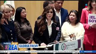 Gloria Trevi Estuvo En La Presentacin De Reforma En Materia De Trata De Personas  Francisco Zea