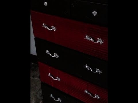 Diy Fabric Covered Dresser Drawers Theeasydiy Roomdecor Youtube