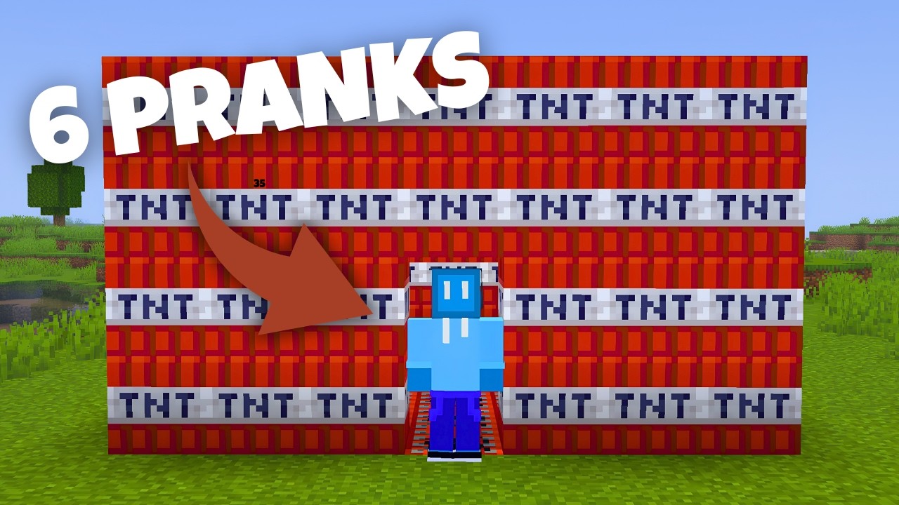 6 MINECRAFT Pranks to Ruin Your Friend's Day - YouTube