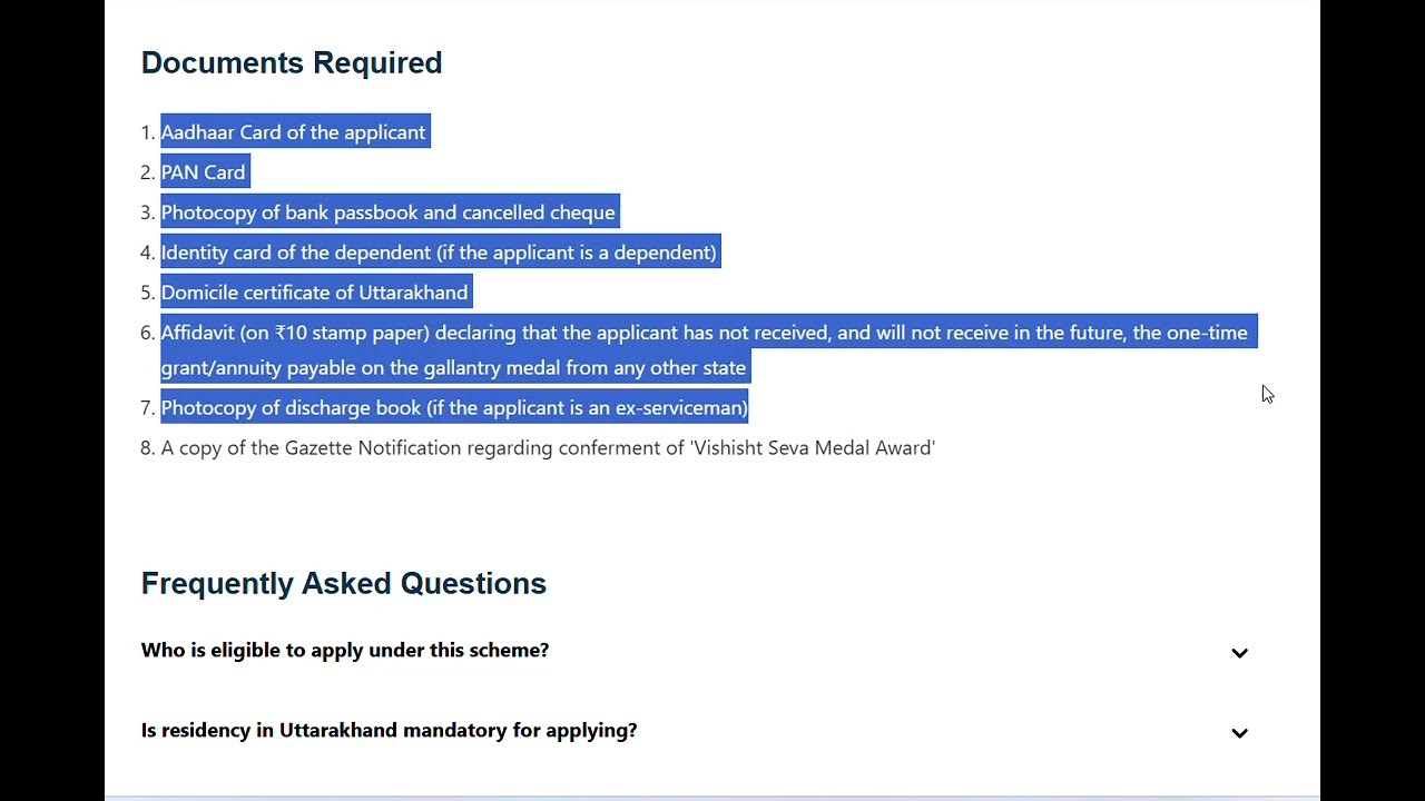 One Time Grant Money to Soldiers Conferred with Vishisht Seva Medal Award