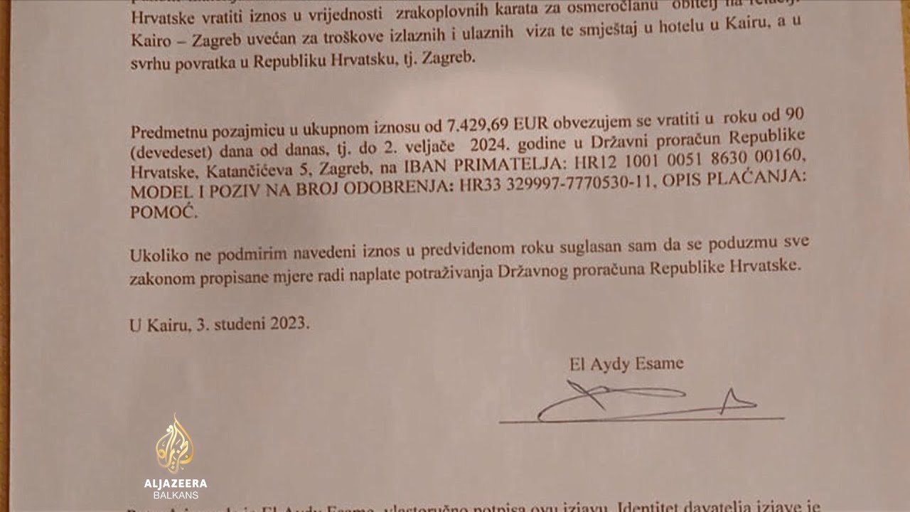 أجلت كرواتيا عائلات من غزة، وتطلب منهم الآن آلاف اليورو