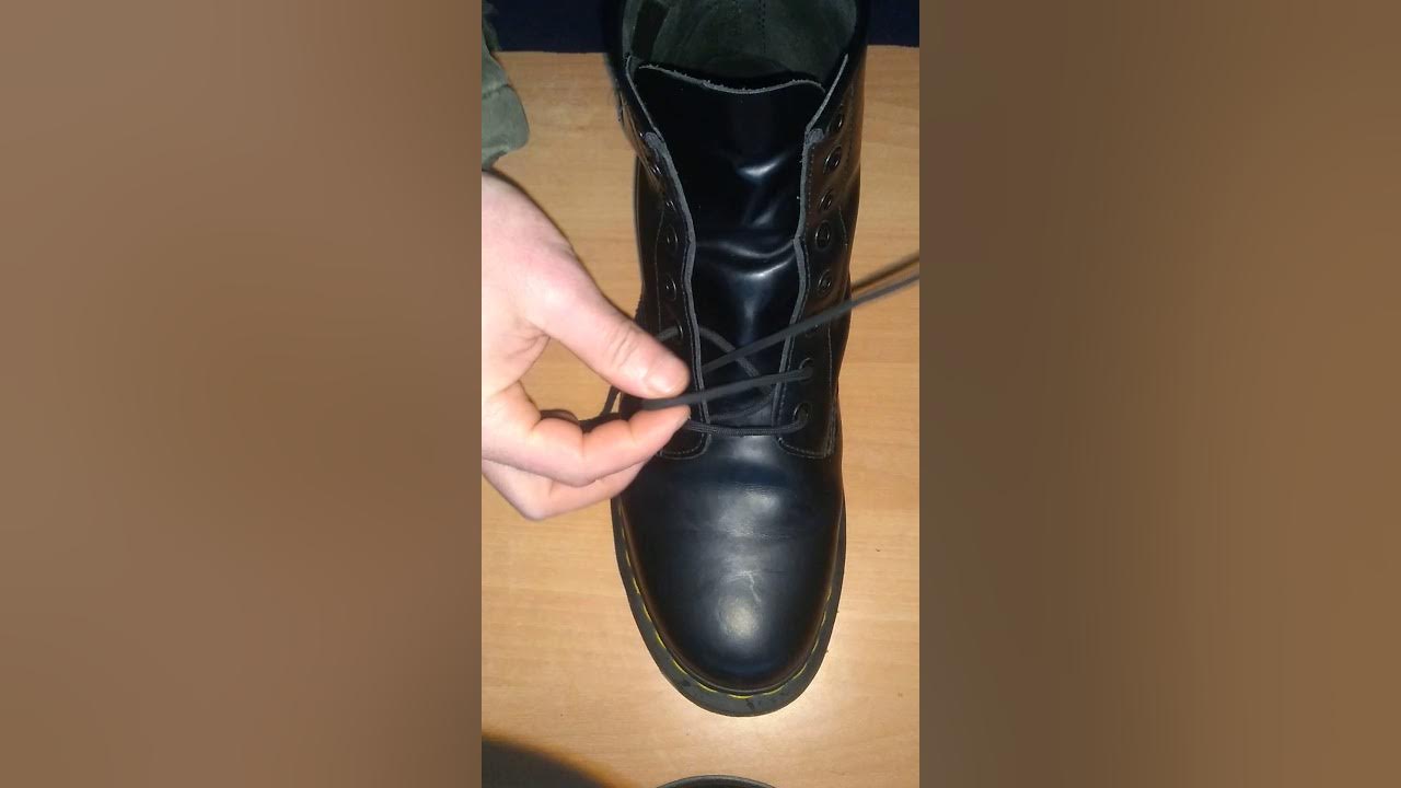 how to lace doc martens boots (way 1) YouTube
