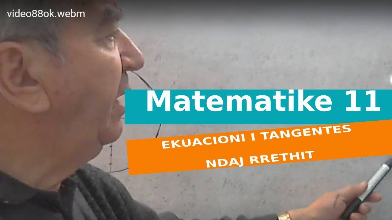 Matematike 11/  Gjejme ekuacionin e tangentes ndaj rrethit