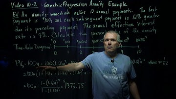 10-2: Geometric Progression Annuity Example