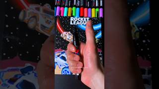 Drawing Rocket League X Star Wars with Posca Markers! Satisfying Art! (#shorts)