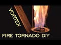 Make a fire torch tornado  trapped in 15m glass tube  vortex diy feuerrohr 40