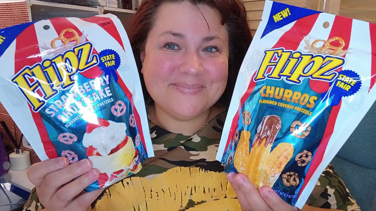 Taste Test Flipz State Fair Strawberry Shortcake Pretzels & Flipz State