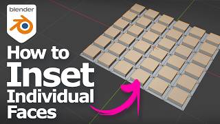 How to inset individual faces in Blender