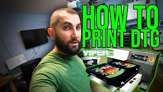 Printing shirts direct to garment using Viper 2 DTG