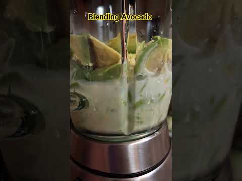 Blending Avocado for Avocado Smoothie #avocado #smoothie #shortsfeed #shorts