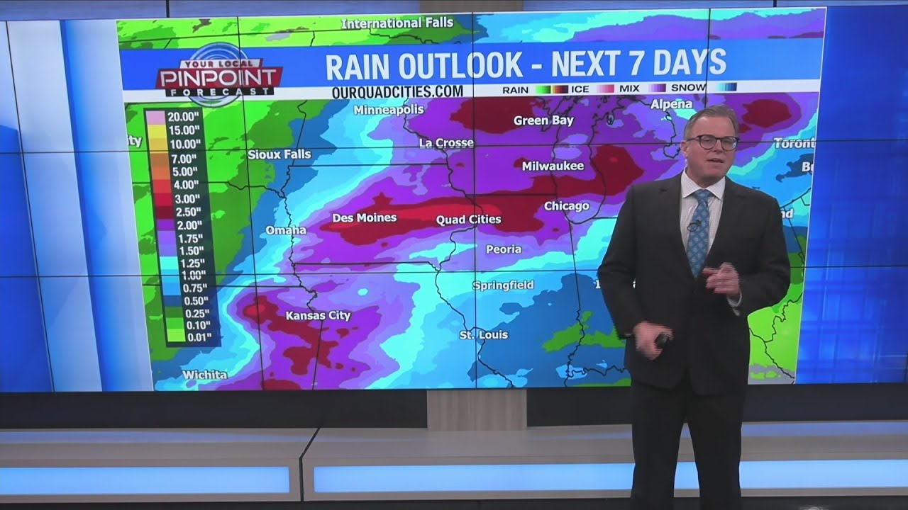 More heavy rain possible around Quad Cities next week - YouTube