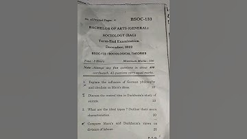 BSOC-133 Question paper dec-2022 in English