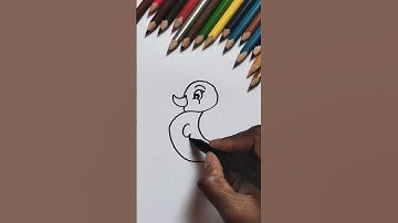 Drawing cute 🦢duck🦆#shorts #ytshorts #drawing #shortsvideo #cute #art #video #youtubeshorts