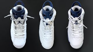 3 WAYS HOW TO LACE NIKE AIR JORDAN 6 Laces Styles
