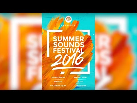 How to Design a Bright Summer Music Festival Poster: Photoshop Tutorial