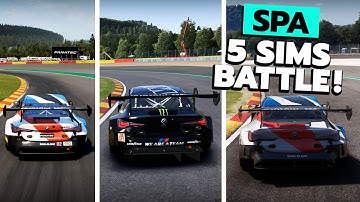 Spa SIM RACING Comparison - LMU vs. iRacing, ACC, AMS2 & RENNSPORT - BMW M4 GT3