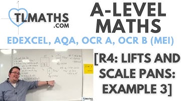 A-Level Maths R4-26 [Lifts and Scale Pans: Example 3]