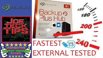 Seagate Backup w/Hub 4TB External MAC PC Review | JoeteckTips