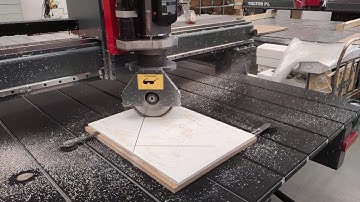 PVC cutting with a disc saw on a Volter CNC Router