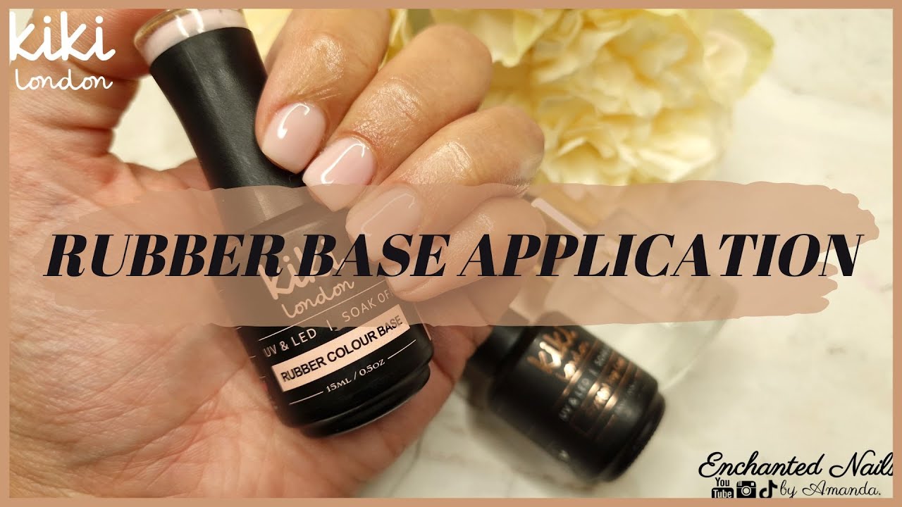 Нанесение базового покрытия Rubber Base Coat от KIKI LONDON на натуральные ногти | 2 способа испо...