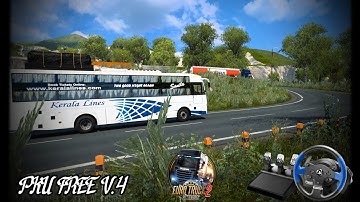 NEW PKU_FREE V.4 MAP MOD - ETS2 1.43 - Thrustmaster T150 Gameplay