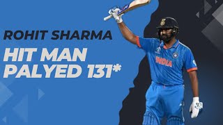 India v Afghanistan | World Cup 2023 | India won the 8 Wickets What a Betting By Rohit Sharma 131*