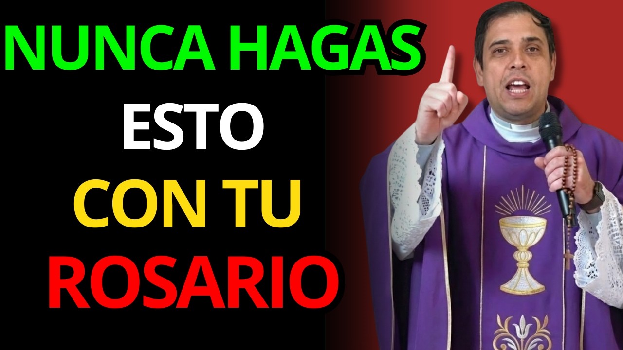 Padre Arturo Cornejo advierte: Haz esto con tu rosario y lo perderás todo.