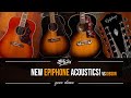 The ALL NEW 2021 Epiphone ACOUSTICS! The J200, J45 and Hummingbird. And we compare them!