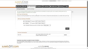 How to use Arming Schedules to Automatically Arm your Alarm.com Compatible System