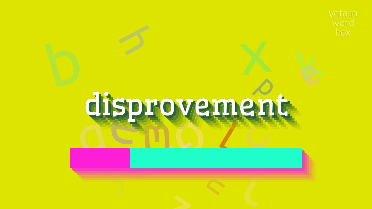 How to say "disprovement"! (High Quality Voices) YouTube
