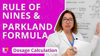 Rule of Nines and Parkland Formula: Dosage Calculation for Nursing Students | @LevelUpRN