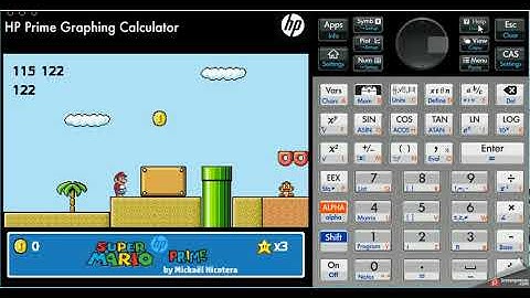 Super Mario on HP Prime calculator