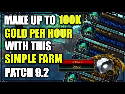 Patch 9 2 Make Up To 100K GOLD Per Hour Killing TETHOS WoW GoldMaking Shadowlands