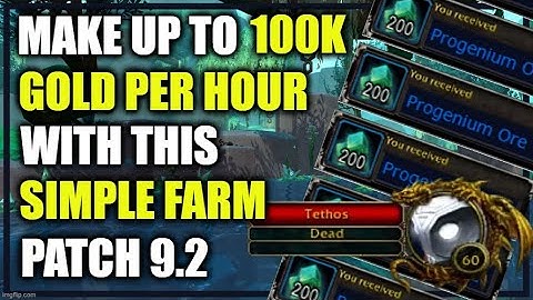 Patch 9.2: Make up to 100K GOLD per hour killing TETHOS! WoW GoldMaking Shadowlands