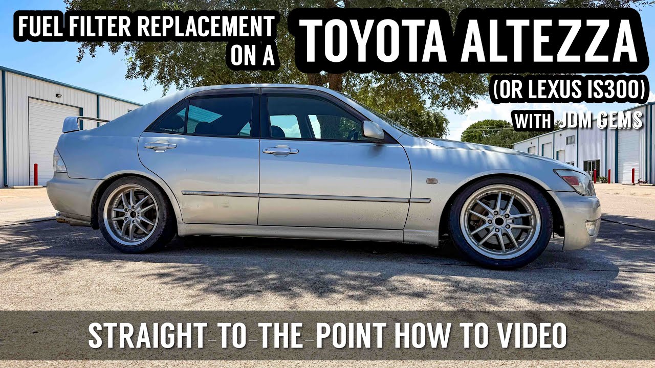 How to replace the fuel filter on a Toyota Altezza / Lexus IS300 - YouTube